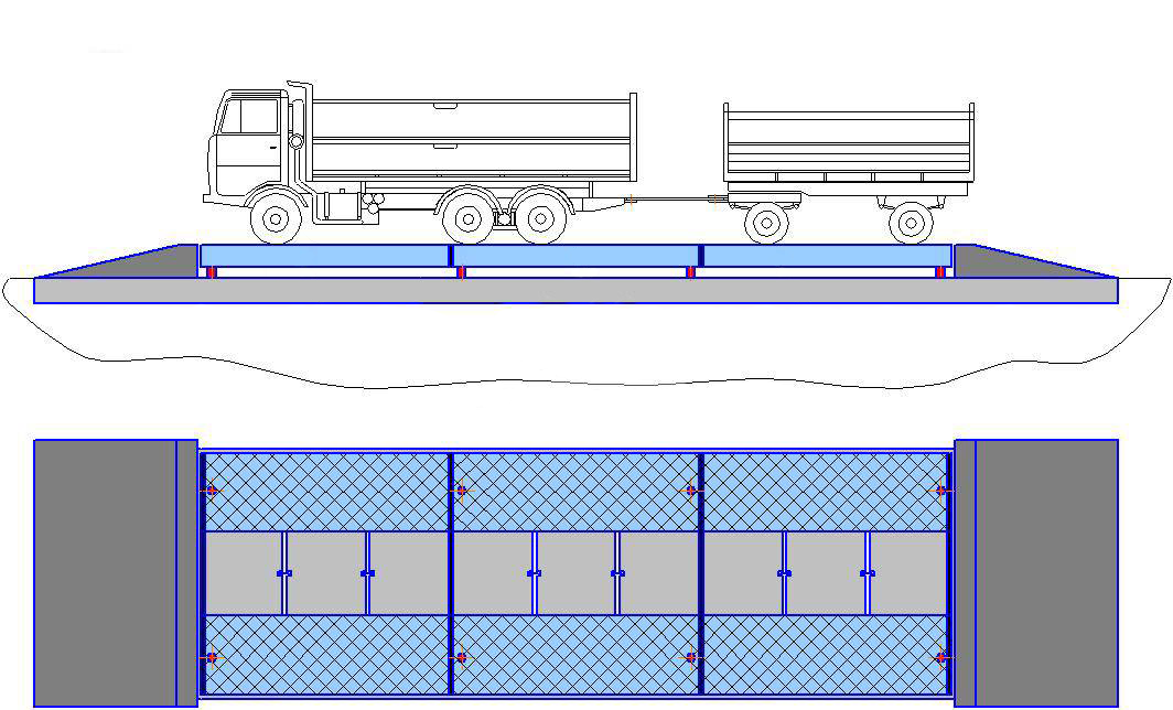 Весовая платформа для грузовых автомобилей чертеж